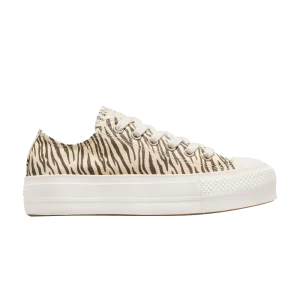 Converse Wmns Chuck Taylor All Star Lift Low 'Zebra Print 'Sneakers Egret/Egret/Smoke from engine A10959C