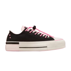 Converse Wmns Chuck Taylor All Star Lift Platform EasyOn Low 'Black Fable Pink 'Sneakers Black/Pink/Egret A09540C