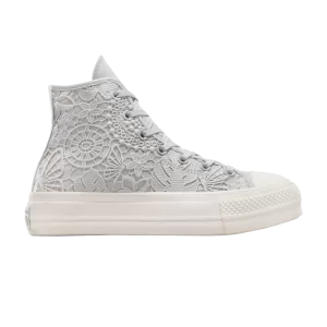 Converse Wmns Chuck Taylor All Star Lift Platform High 'Crochet 'Sneakers Fossils/Egret/Fossils A07538C