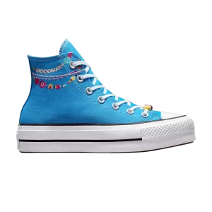 Converse Wmns Chuck Taylor All Star Lift Platform High 'Embroidered Bracelet 'Sneakers Dial Up Blue/White A06844C