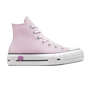 Converse Wmns Chuck Taylor All Star Lift Platform High 'Floral' Sneakers Lilac Stardust/White/Black A10281C