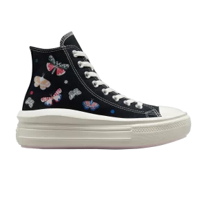 Converse Wmns Chuck Taylor All Star Move Platform High 'Butterfly Wings 'Sneakers Black/Egret/Decadal pink A05994C