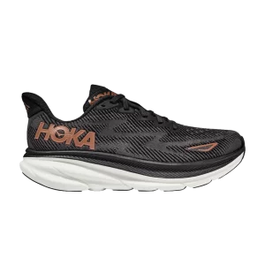 HOKA Wmns Clifton 9 'Black Copper' Sneakers Black/Copper 1127896 BCPPR