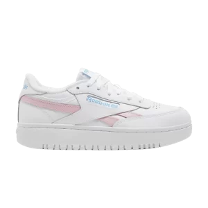 Reebok Wmns Club C Double Revenge 'White Pink Glow' Sneakers White Shoes/Pink Glow/Radiant Aqua GV7030