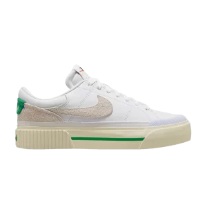 Nike Wmns Court Legacy Lift 'White Stadium Green' White/Coconut Milk/Stadium Green/Summit White FJ5483 100