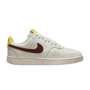 Nike Wmns Court Vision Low 'Sail Oxen Brown' Sail/Oxen Brown/Tur yellow CD5434 117