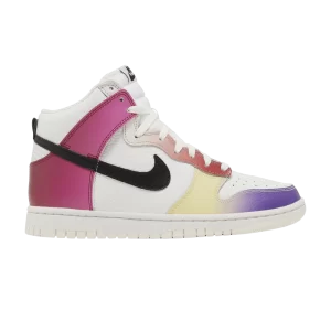 Nike Wmns Dunk High 'Multi-Color Gradient' Summit White/Team Red/Red/Black FD0802 100