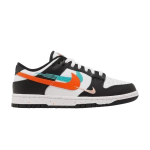 Nike Wmns Dunk Low 'Multi-Swoosh' White/White/Pink Peak/Washed Til FD4623 131