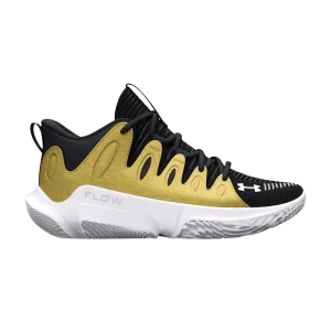 Under Armor Wmns Flow Breakthru 4 'Black Metallic Gold' Sneakers Black/Metallic Gold/White 3026641 001