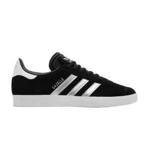 adidas Wmns Gazelle 'Black Silver Metallic' Sneakers Black/Metallic Silver/Cloud White ID7007