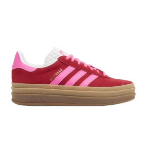 adidas Wmns Gazelle Bold 'Collegiate Red Lucid Pink' Sneakers Red/Lucid Pink/White core IH7496