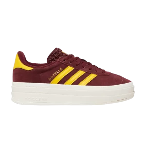 adidas Wmns Gazelle Bold 'Shadow Red Gold' Sneakers Red Shadow/Bold Gold/White Core IF5195