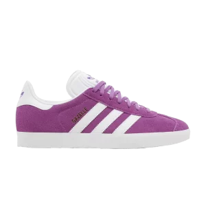 adidas Wmns Gazelle 'Shock Purple' Sneakers Impact Violet/Cloud White/Metallic Gold HQ4413