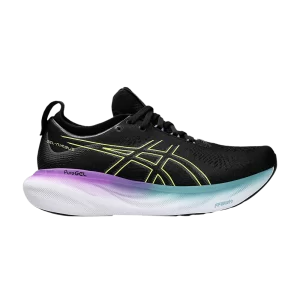 ASICS Wmns Gel Nimbus 25 'Black Glow Yellow' Black/Luminous Yellow 1012B356 004