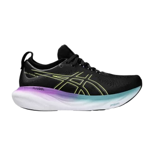 ASICS Wmns Gel Nimbus 25 Wide 'Black Glow Yellow' Black/Luminous Yellow 1012B437 004