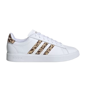 adidas Wmns Grand Court 2.0 'White Leopard' Sneakers Cloud White/Magic Beige/Matte Gold ID2994