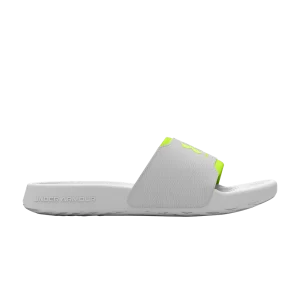 Under Armor Wmns Ignite Select Slide 'Distant Gray High Vis Yellow' Far Gray/High Security Yellow 3027222 100