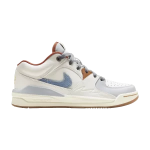 Air Jordan Wmns Jordan Stadium 90 'Denim Swoosh' Ghost/Off-White/Light Blue/Coconut Milk White/Amber Brown FZ5696 041