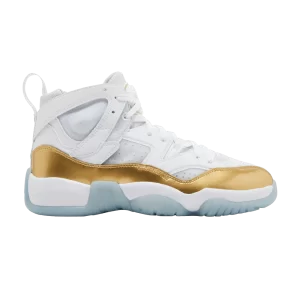 Air Jordan Wmns Jumpman Two Trey 'White Metallic Gold' White/Metallic Gold/Icy Blue/Black DR9631 107