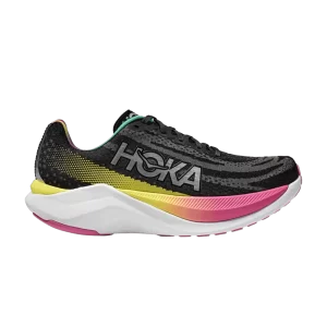 HOKA Wmns Mach X 'Black Rainbow' Sneakers Black/Silver 1141451 BKSV