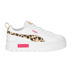 Puma Wmns Mayze 'Animal Print 'Sneakers White/Granola 392064 01