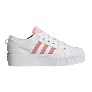 adidas Wmns Nizza Platform 'Super Pop' Sneakers White Cloud/Superpop/Black Color FZ6188