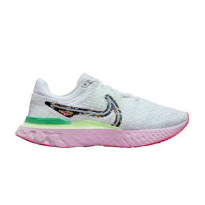 Nike Wmns React Infinity Run Flyknit 3 'Confetti' White/Hot Punch/Pink Foam/Cobalt Bliss FD0877 100