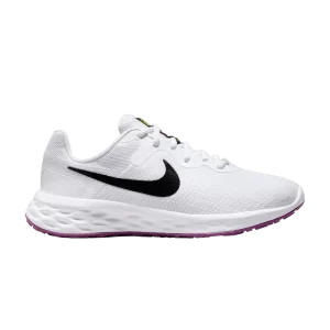 Nike Wmns Revolution 6 Wide 'White Vivid Purple' White/Bright Grey/Bright Purple/Black DC9001 106