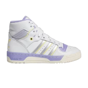 adidas Wmns Rivalry High 'White Silver Lilac' Sneakers Crystal White/Metallic Silver/Cream White HQ4428