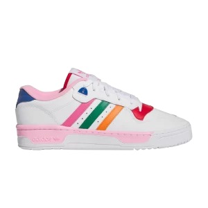 adidas Wmns Rivalry Low 'White Multi-Color' Sneakers White Cloud/Purple Pulse/Better Scarlet ID9762