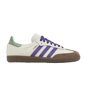 adidas Wmns Samba OG 'Off White Purple Green' Sneakers White/Collegiate Purple/Green ID8349