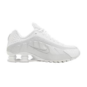 Nike Wmns Shox R4 'White Metallic' 2024 White/Metallic Silver/Max Orange/White AR3565 101 24