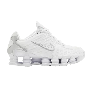 Nike Wmns Shox TL 'White Silver' 2023 White/Metallic Silver/Max Orange AR3566 100 23