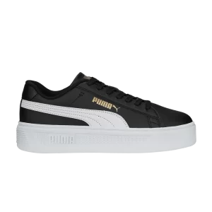 Sneakers Puma Wmns Smash Platform v3 'Black White Gold 'Black/White/Gold 390758 02