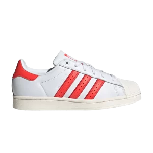 adidas Wmns Superstar 'White Bright Red' Sneakers White Cloud/White Cloud/Bright Red IG2217