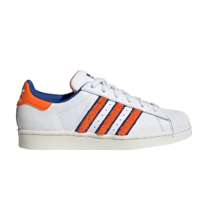 adidas Wmns Superstar 'White Orange Royal Chenille' Sneakers Cloud White/Orange/Royal Blue IF7610