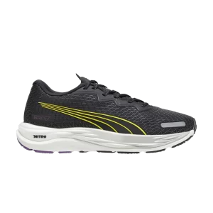 Puma Wmns Velocity Nitro 2 GORE-TEX 'Black Yellow Burst 'Sneakers Black/Purple Pop/Yellow Burst 377508 04