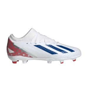 adidas X Crazyfast.3 FG J 'USA' Sneakers Cloud White/Power Blue/Red IG0667