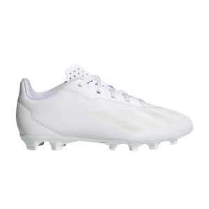 adidas X Crazyfast.4 FG J 'Pearlized Pack' White Cloud/White Cloud/White Cloud IE1589