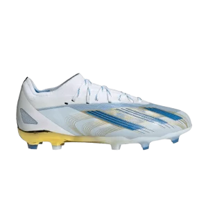 adidas X Crazyfast Messi.1 FG J 'Las Estrellas' Sneakers Cloud White/Pulse Blue/Metallic Gold ID6030