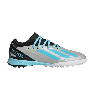 adidas X Crazyfast Messi.3 TF J 'Infinito Pack' Metallic Silver/Bliss Blue/Black IE4073