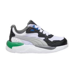 Puma X-Ray Speed Little Kid 'Black Gray Green' Sneakers White/Cool Light Grey/Black/Archive Green 384899 14