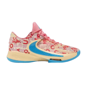 Nike Zoom Freak 4 EP 'Letter Bros - Coral' Nylon Cloud Light/Zipper Blue/Coral Pink FB9504 200