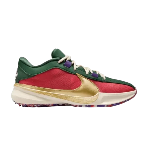 Nike Zoom Freak 5 EP 'Keep It A Buck' Red/Fir/Court Purple/Metallic Gold DZ2945 600