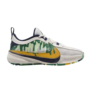 Nike Zoom Freak 5 SE GS 'Summer Camp Pack – Hometown Hero 'Wolf Grey/University Gold/Ghost/Malachite FN4975 001