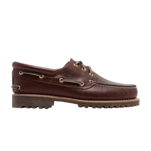 Timberland 3-Eye Lug Handsewn Boat 'Burgundy' Sneakers Burgundy TB050009 648