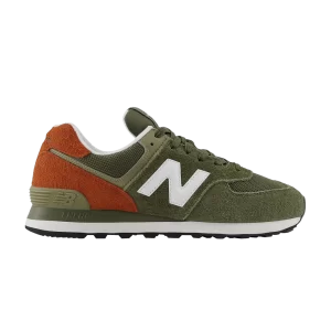 New Balance 574 'Brown Orange' Sneakers Brown/White/Orange U574AGG