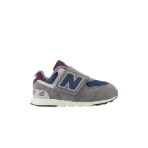 New Balance 574 New-B Hook & Loop Toddler Wide 'Castlerock Navy' Castlerock/Navy NW574KGN W