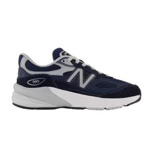 New Balance 990v6 Little Kid Wide 'Navy 'Sneakers Navy/Silver PC990NV6 W