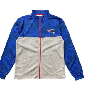 B20THER Stand Collar Jacket NFL Patriots Blue Jacket 1250897